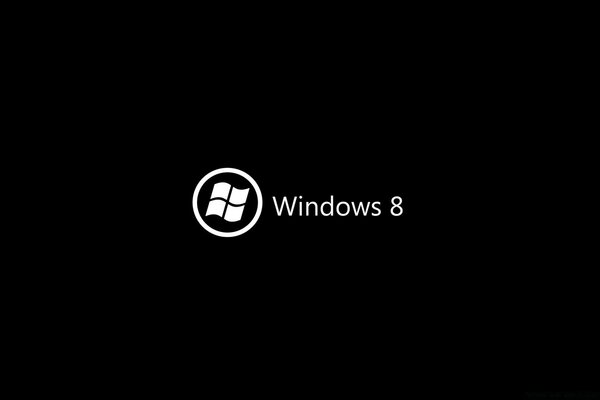 Windows 8 logos on a black background