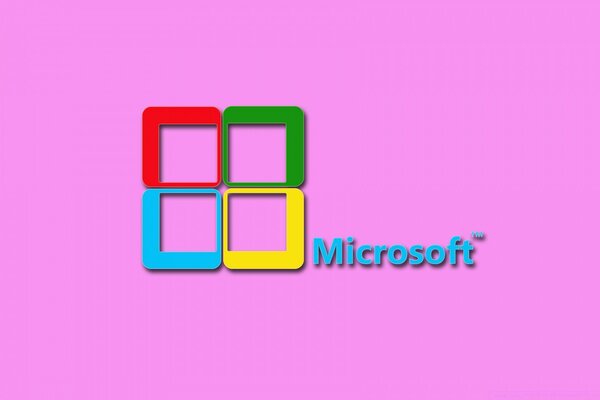 Pembe arka planda windows ekran koruyucu