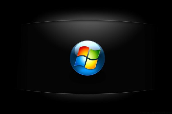 Қара фонда Windows дизайны