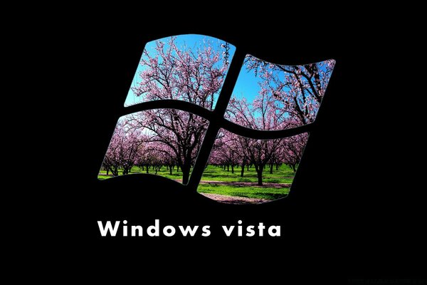 Cherry blossoms in the Windows logo