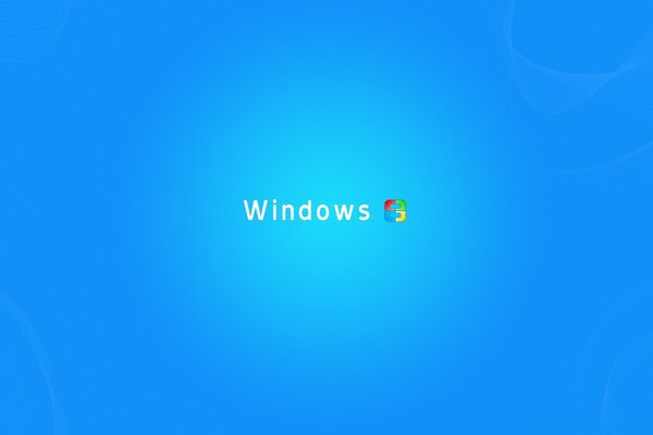 Logotipo de windows sobre fondo azul