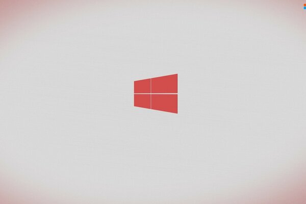 Red Windows icon on a light background