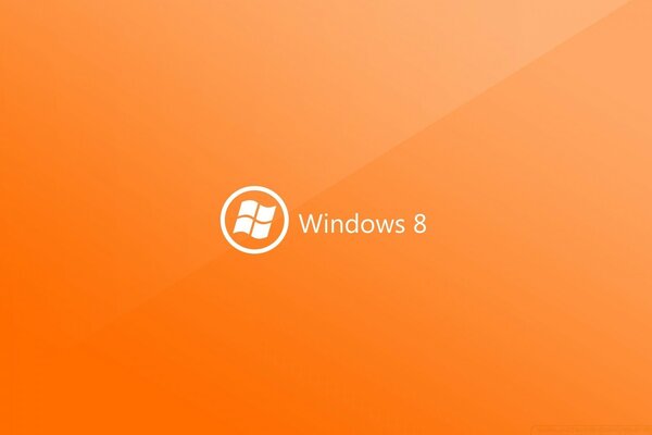 Логотип Windows на оранжевом фоне