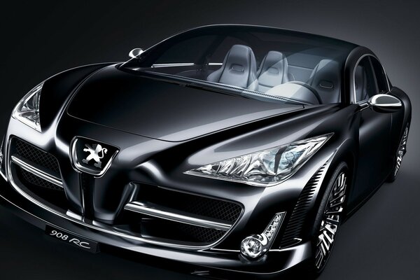 Sports powerful Peugeot car