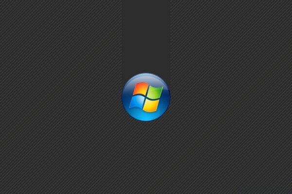 Windows logo on the desktop