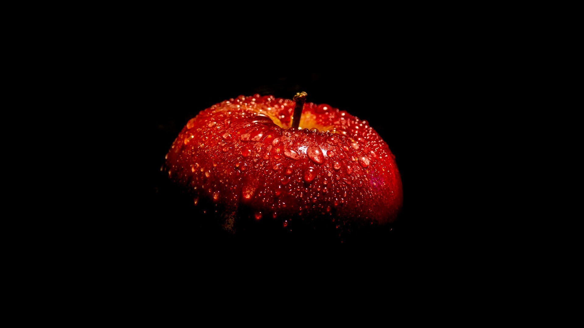 gotas e água comida frutas maçã crescer cair confeitaria doce suculento delicioso