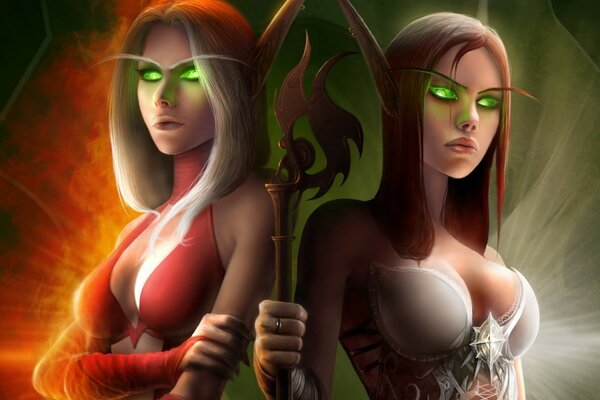 Witches, green-eyed girls, good and evil