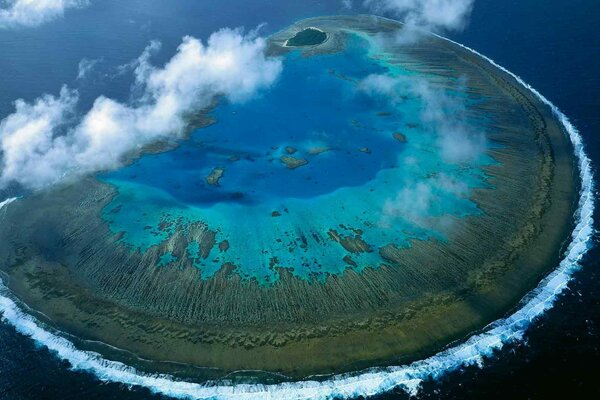 Images de l île de l eau bleue