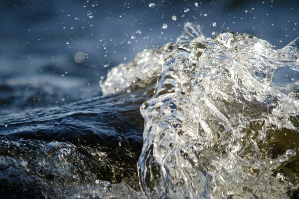 Beautiful photo of the sea wave