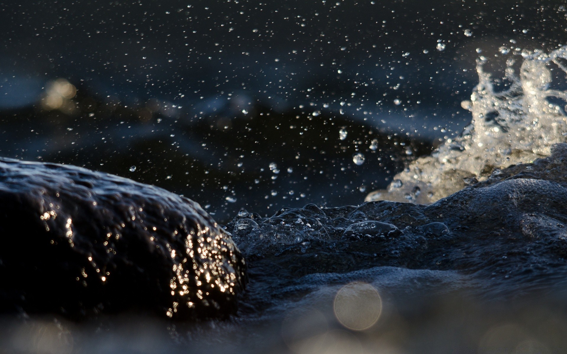 goccioline e acqua acqua luna astronomia natura