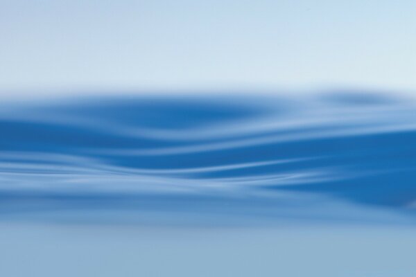 Blue water surface