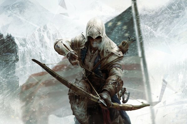 Assassin s creed sur la neige en hiver