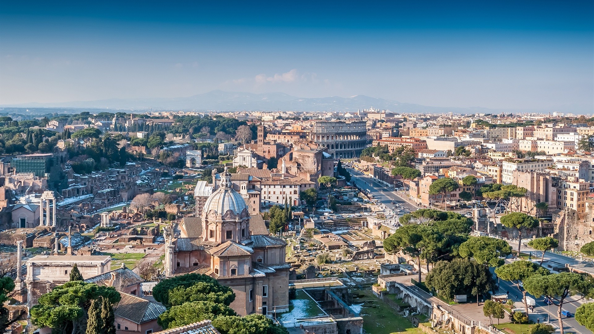 city architecture cityscape town church travel skyline sight panorama house roof panoramic building urban aerial landmark hill dome cathedral tourism