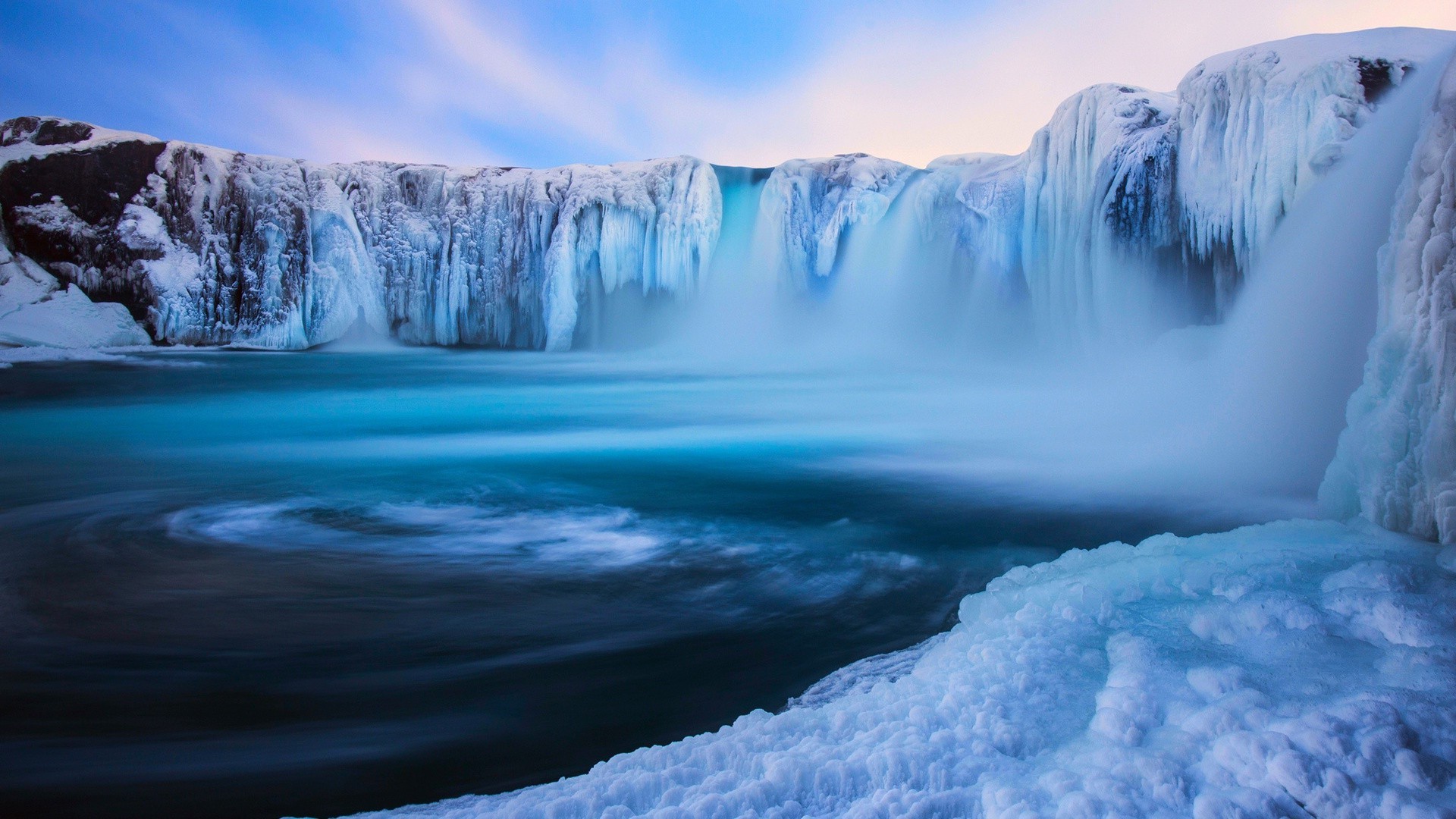 lake water ice snow winter landscape iceberg travel glacier nature cold melting outdoors scenic frozen frosty sky waterfall daylight mountain