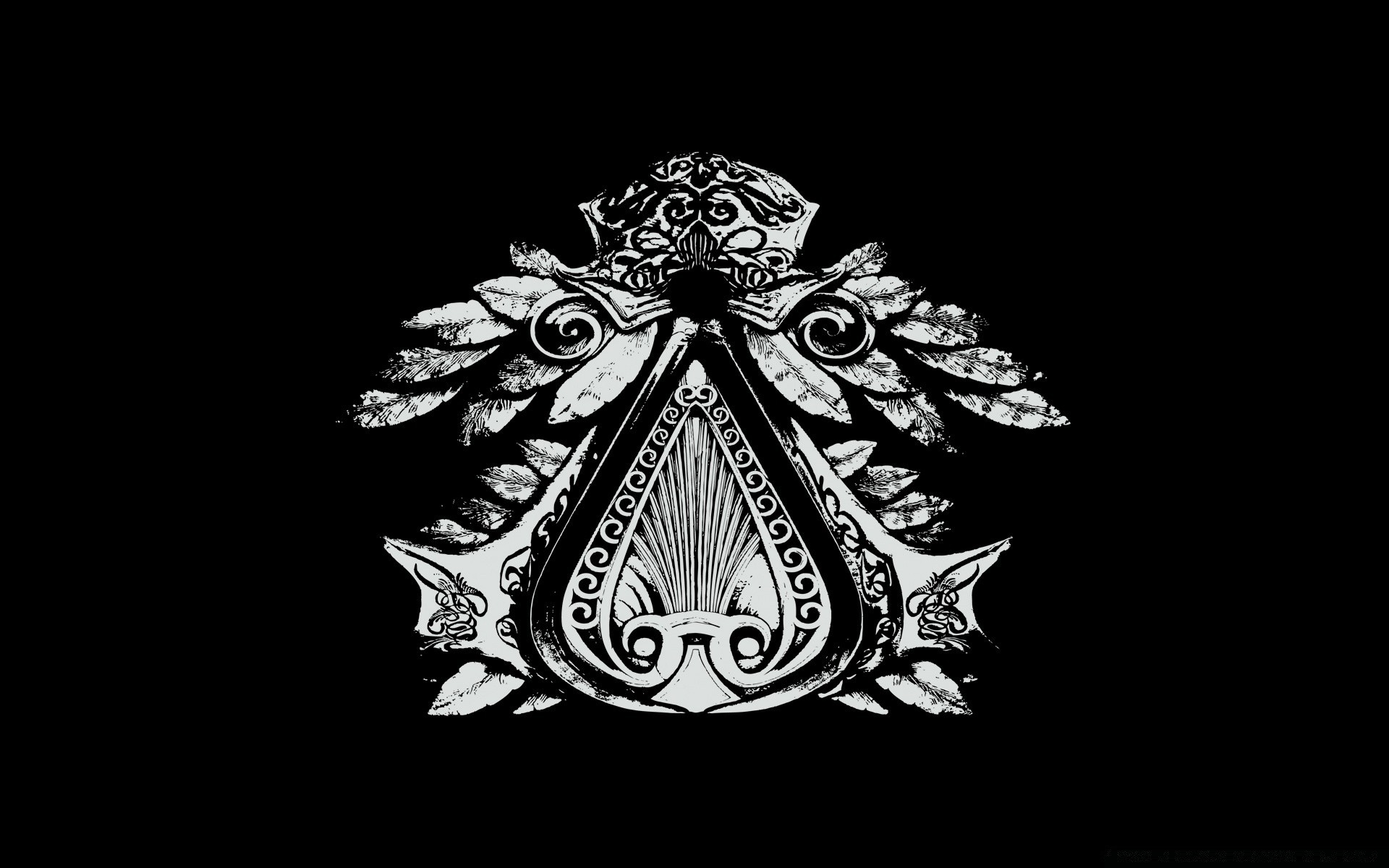 assassin s creed sztuka design retro ilustracja wektor dekoracje symbol na białym tle monochromatyczny