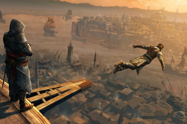 Jeu, scree, Assassin s creed, saut humain