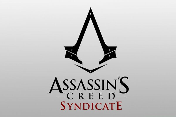 Assassin Creed signe sur fond blanc