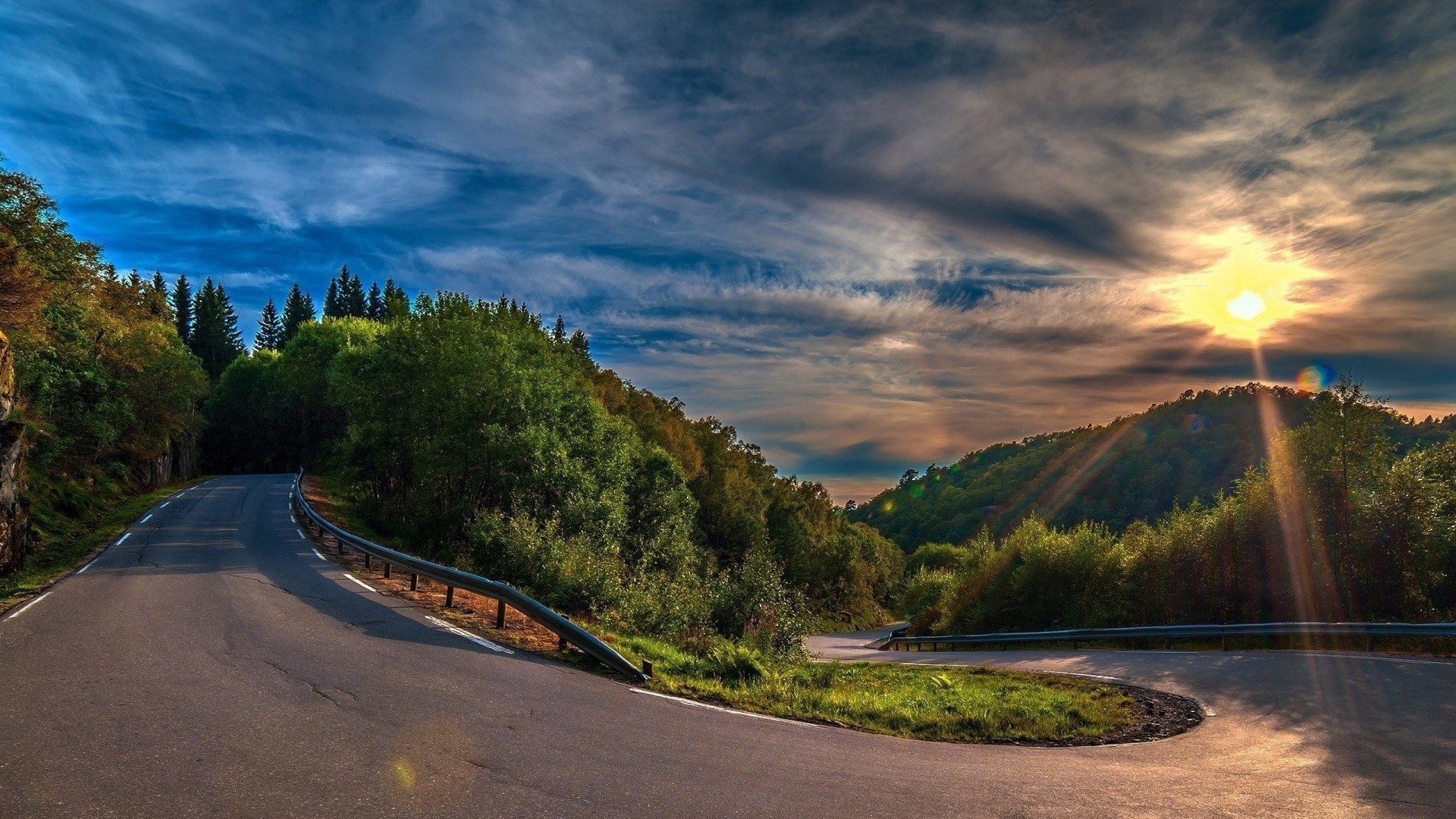 the sunset and sunrise travel landscape water nature road sky tree sunset outdoors mountain dawn river evening summer