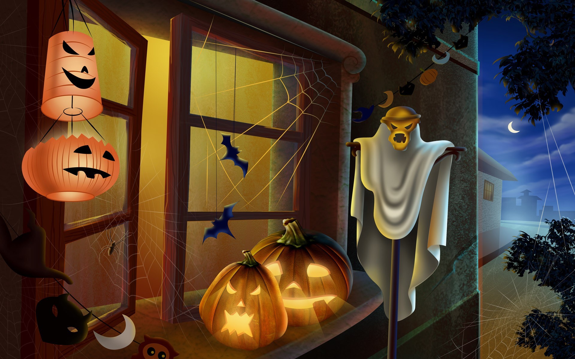 halloween szkic ilustracja latarnia dynia