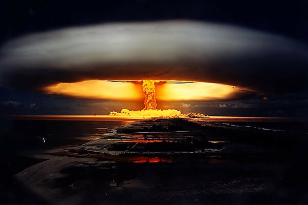 A nuclear explosion destroyed the city