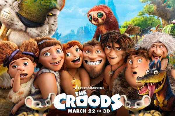 A família Croods povos primitivos