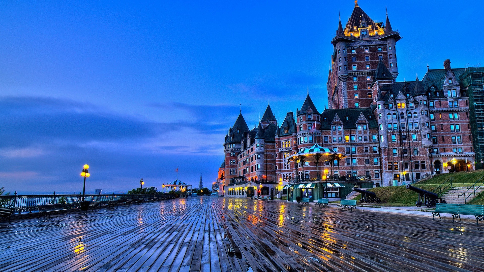 city travel architecture building sky outdoors dusk water river urban bridge evening street