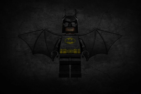 Little man bat on a dark background