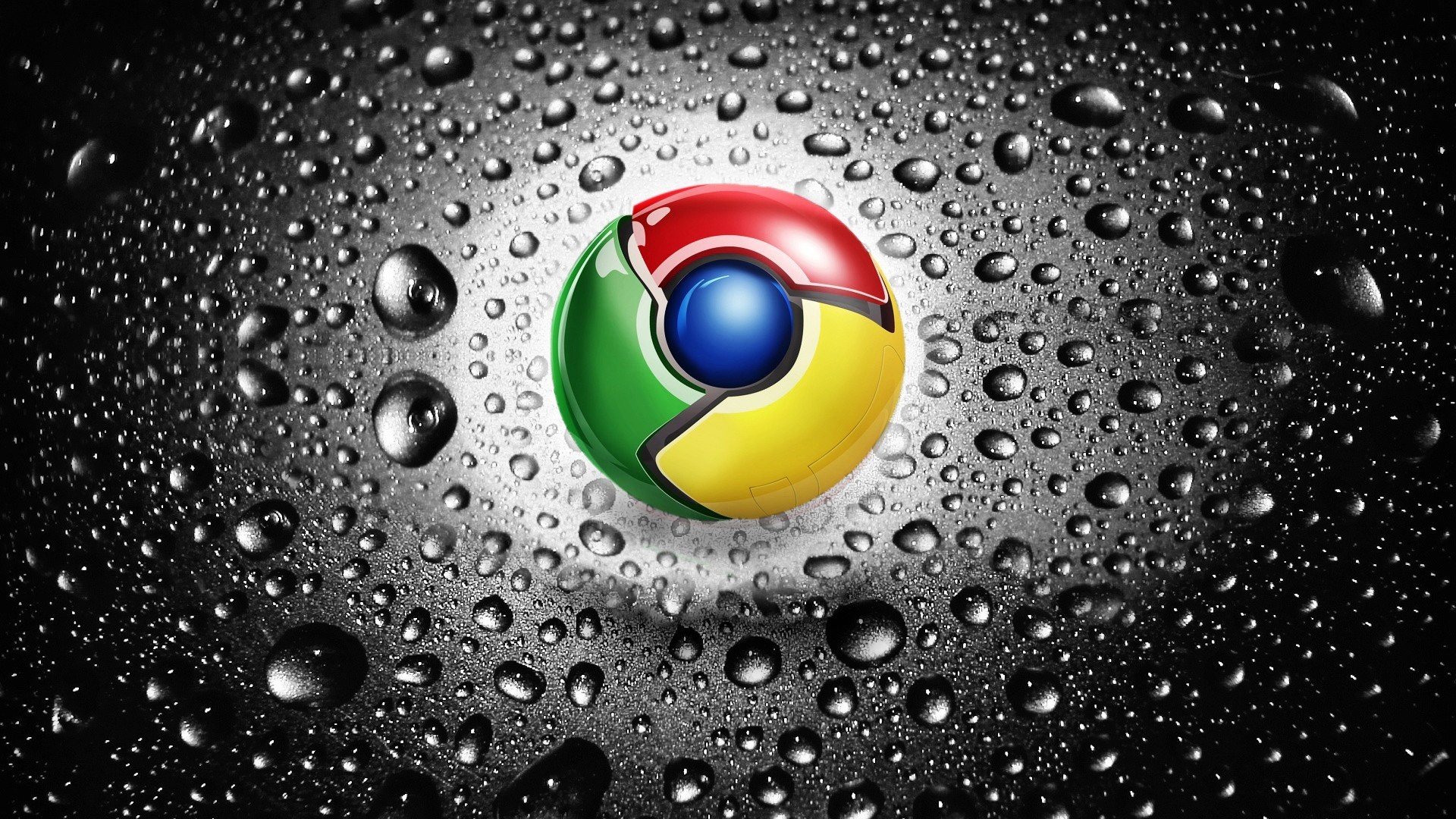 chrome drop wet rain bubble water sphere clean shining desktop droplet dew splash round liquid light