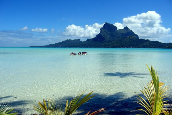 A tropical island. Resort. Beach