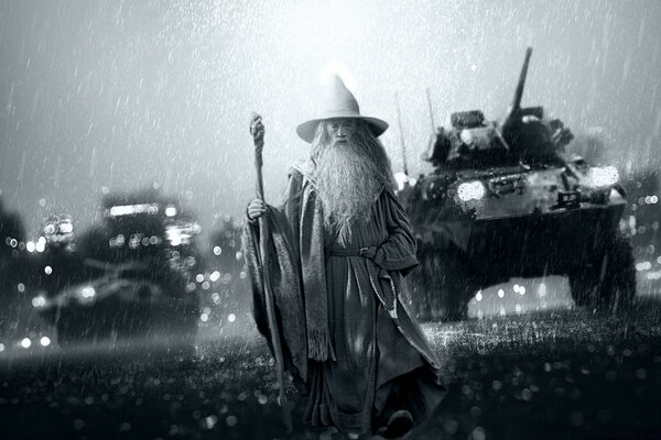 GANDOLF AT THE HEAD OF A TANK BRIGADE