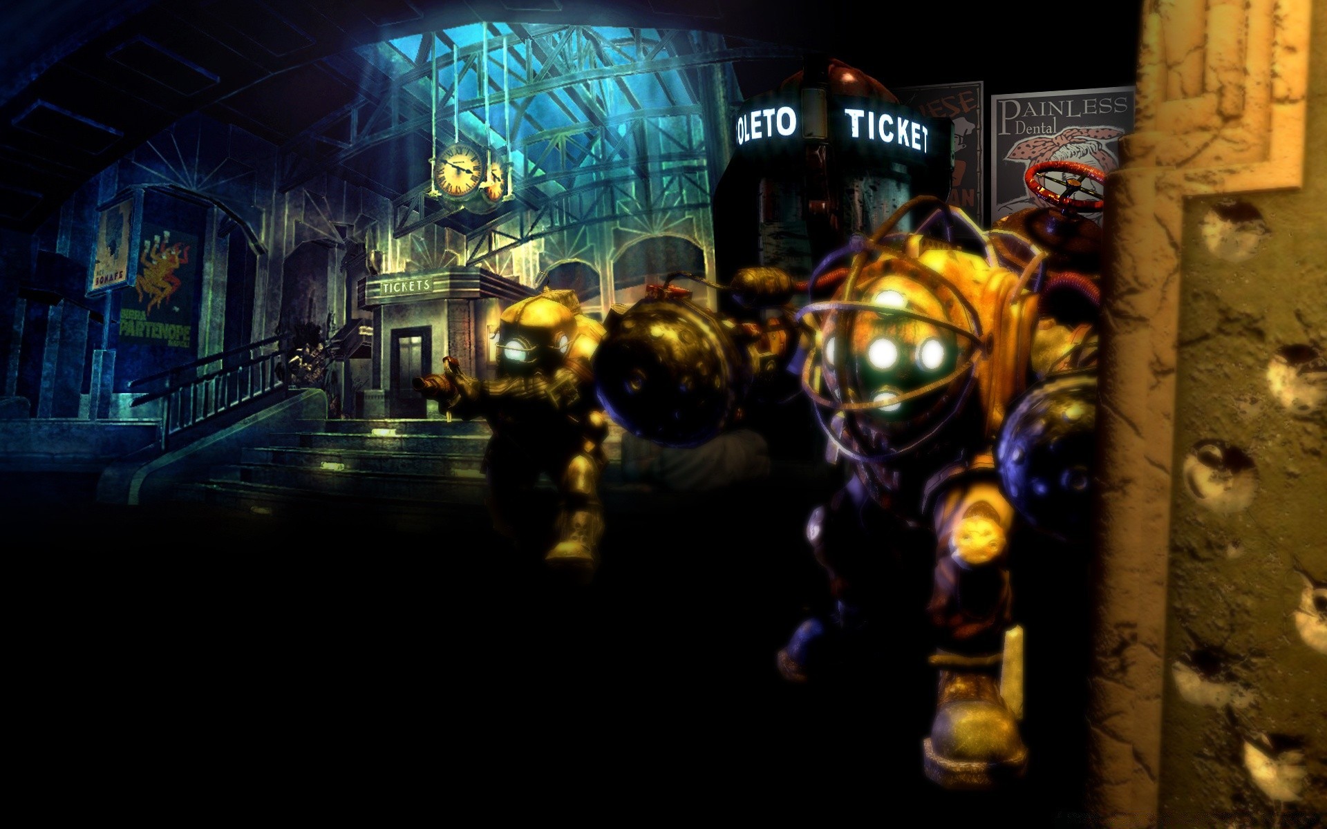 bioshock luz grupo calle ciudad