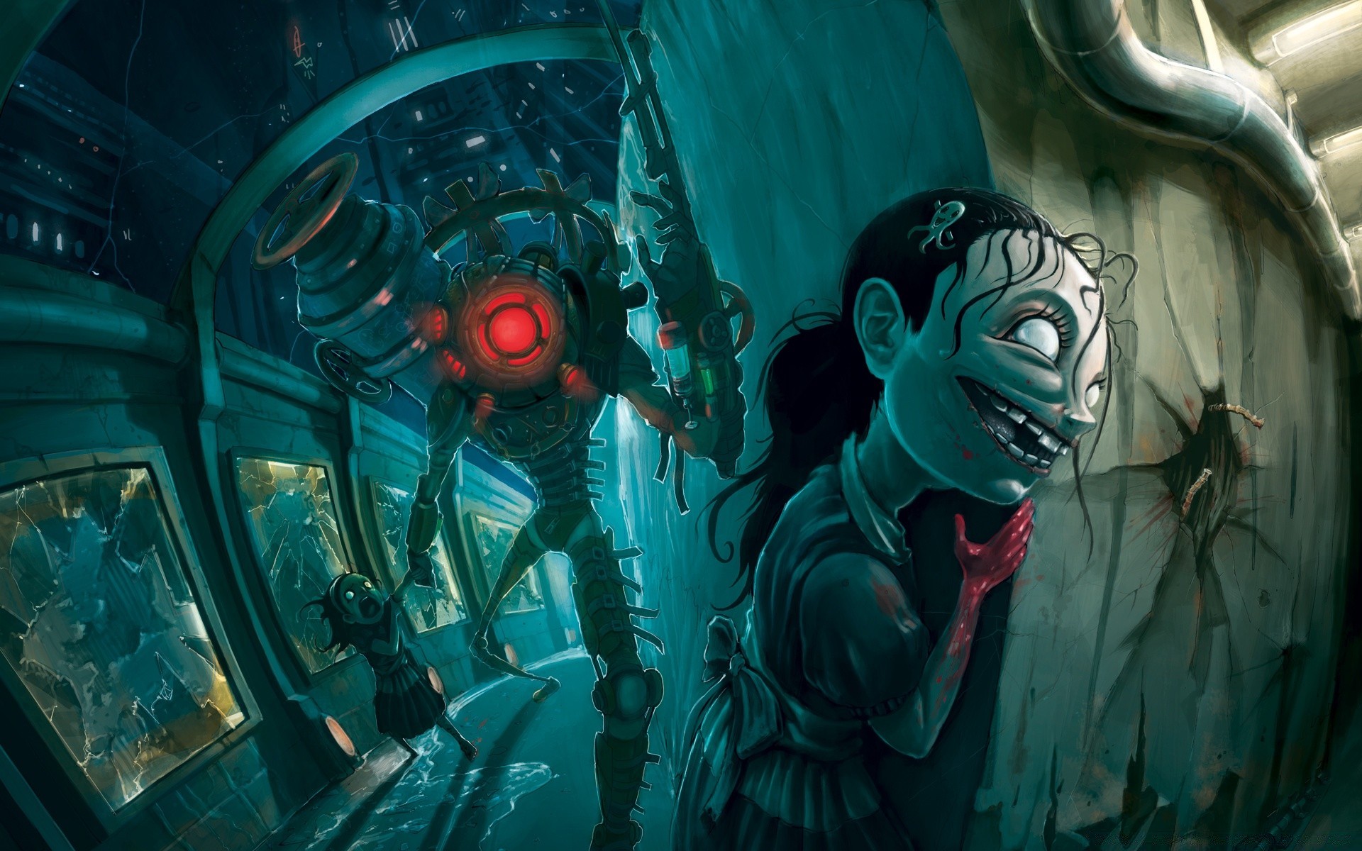 bioshock tecnologia ciência máscara arte indústria