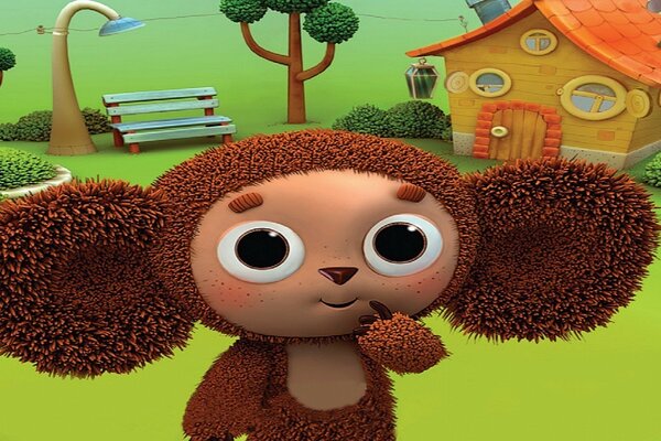 Cheburashka 3D aus dem neuen Cartoon