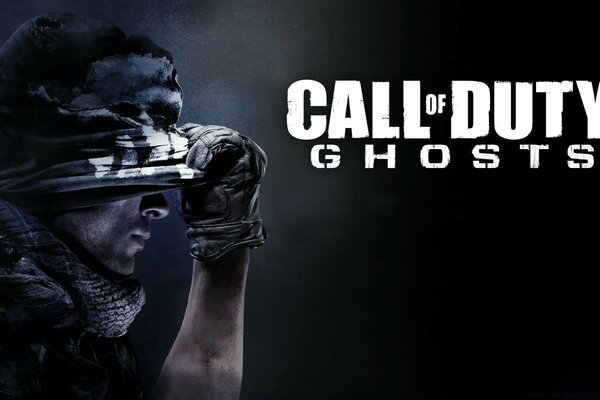 Call of duty homme masqué fond sombre