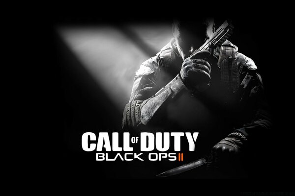 Call of duty tonos oscuros hombre con pistola oscuridad