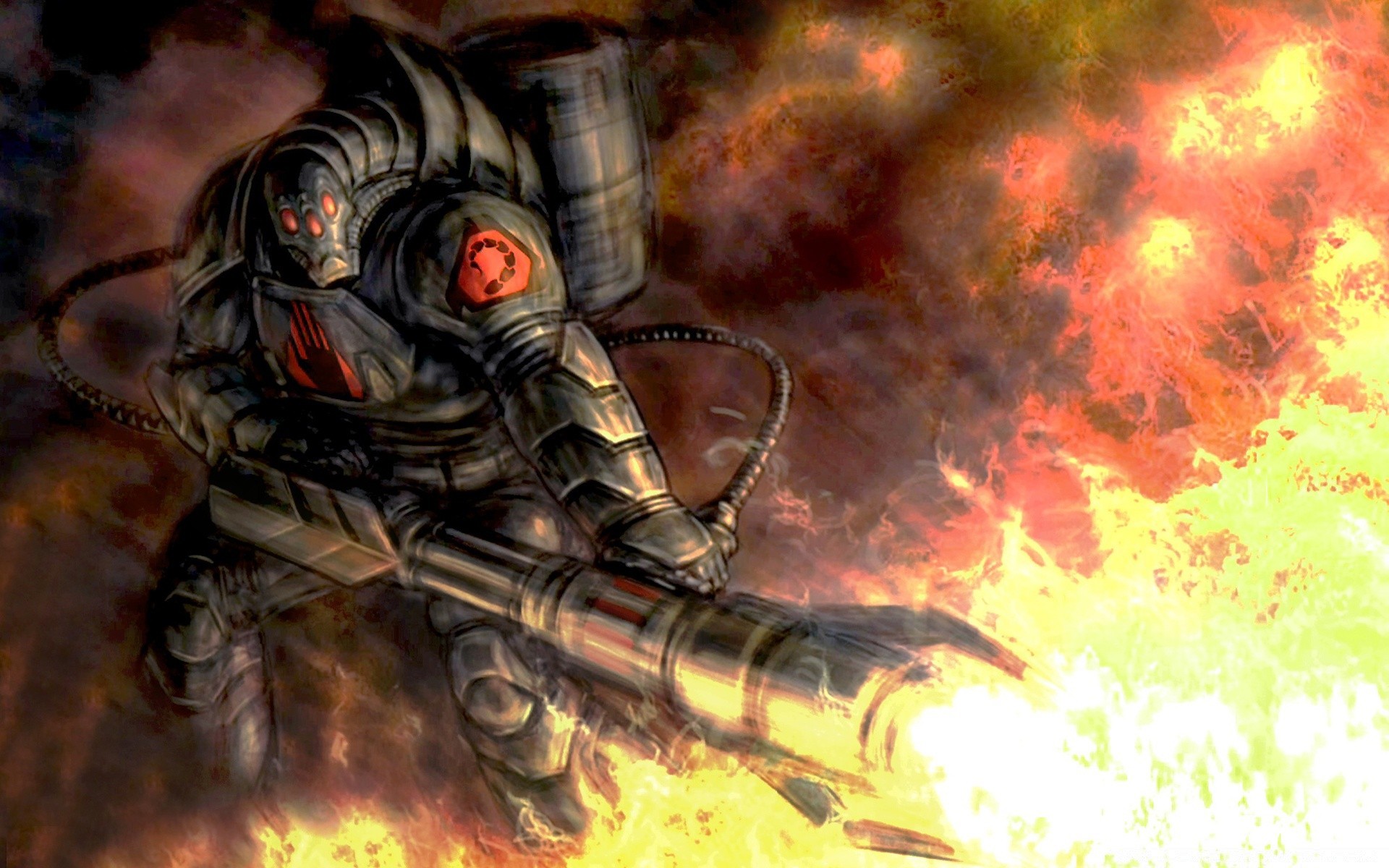 command and conquer flame fantasy smoke art illustration fiction abstract