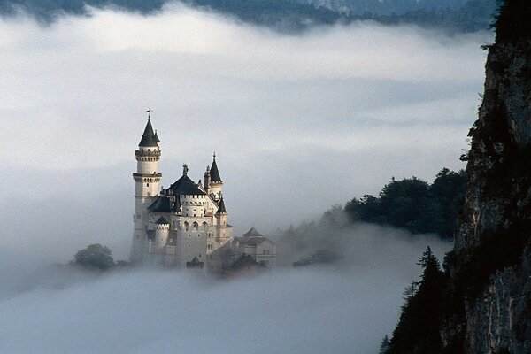 Castillo de invierno al aire libre