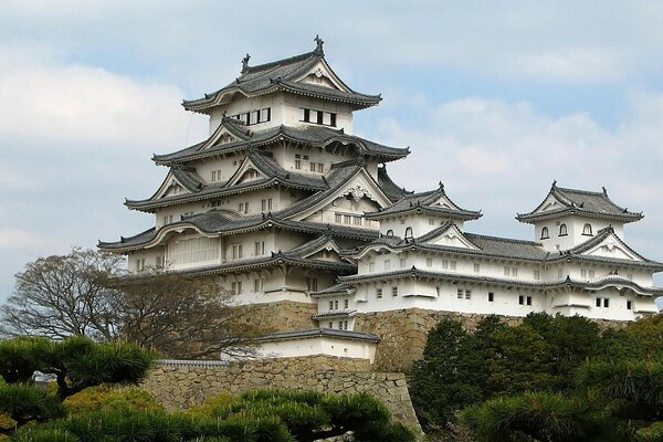 Schloss der antiken Architektur Asiens