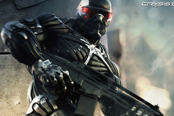 The man with the machine gun from the crysis game