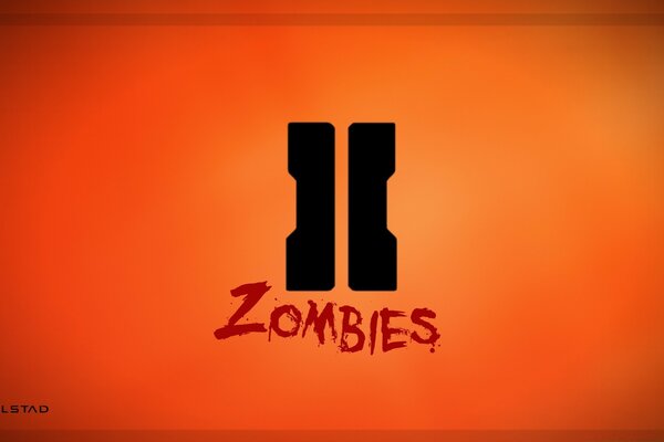 İki telefon ve Zombies yazısı