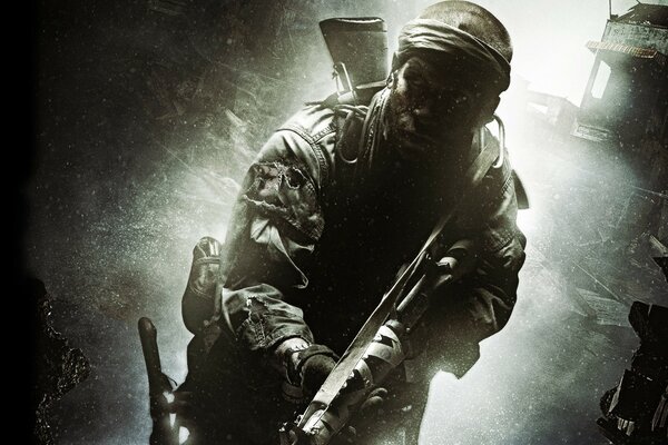 Un giocatore adulto di call of duty