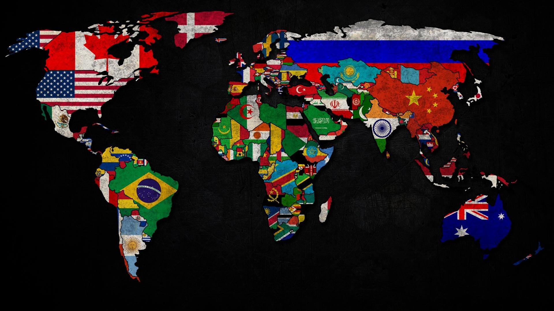 яркие краски карте флаг страна символ путешествия география шарообразные сферически иллюстрация