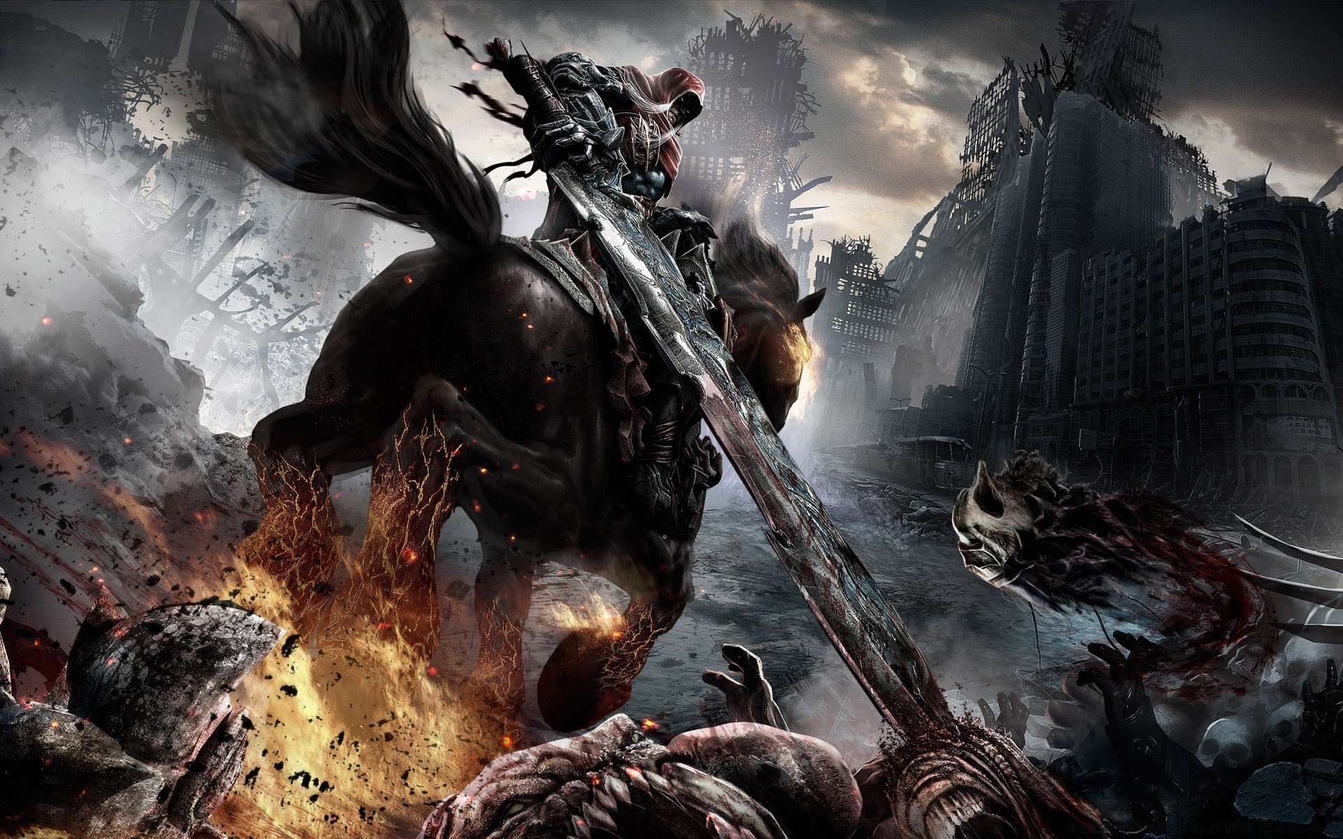 darksiders humo arte llama