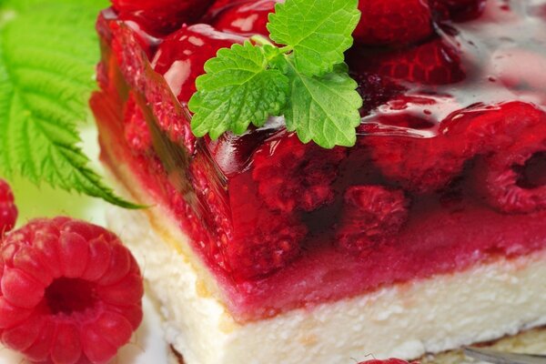 Torta di lamponi con pan di Spagna