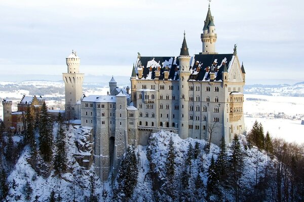 Winter Castle. Landscape. Architecture