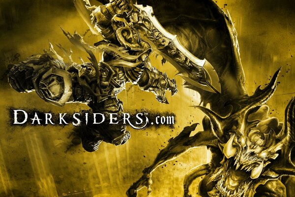 Illustration on the theme of the video game Darksiders