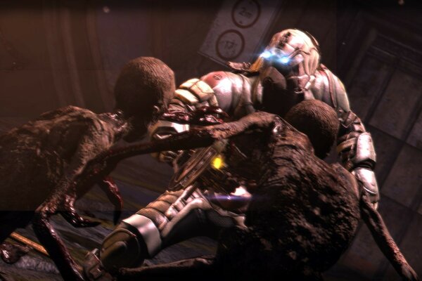 A spectacular image from the game dead space