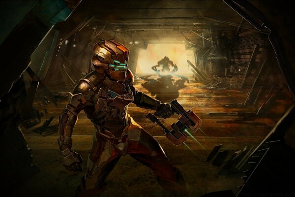 Beautiful image from the game dead space