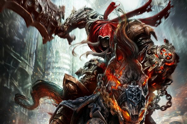 El personaje de la Guerra de la primera parte de Darksiders