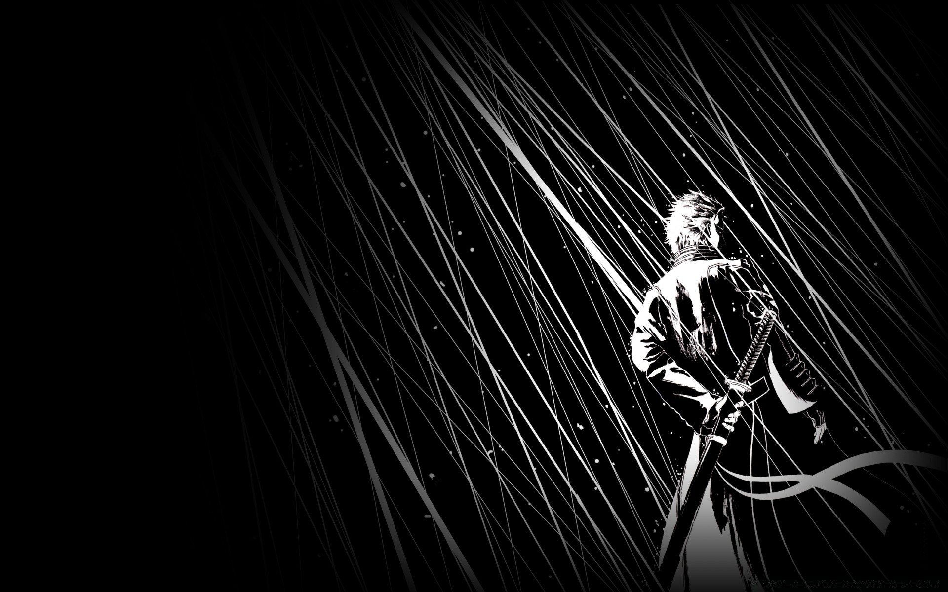 devil may cry monochrome art dark abstract music design light